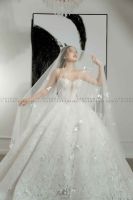 bianco-single-tier-scattered-3d-butterflies-chapel-veil - ảnh nhỏ 3